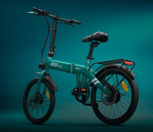 PVY Z20 Ultra: la bici eléctrica plegable que cambia sola de marcha