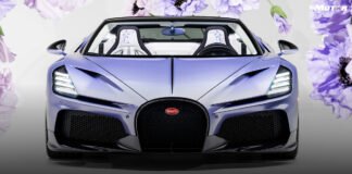 Bugatti W16 Mistral “Caroline”: Un hiperdeportivo único en lavanda con delicados motivos florales